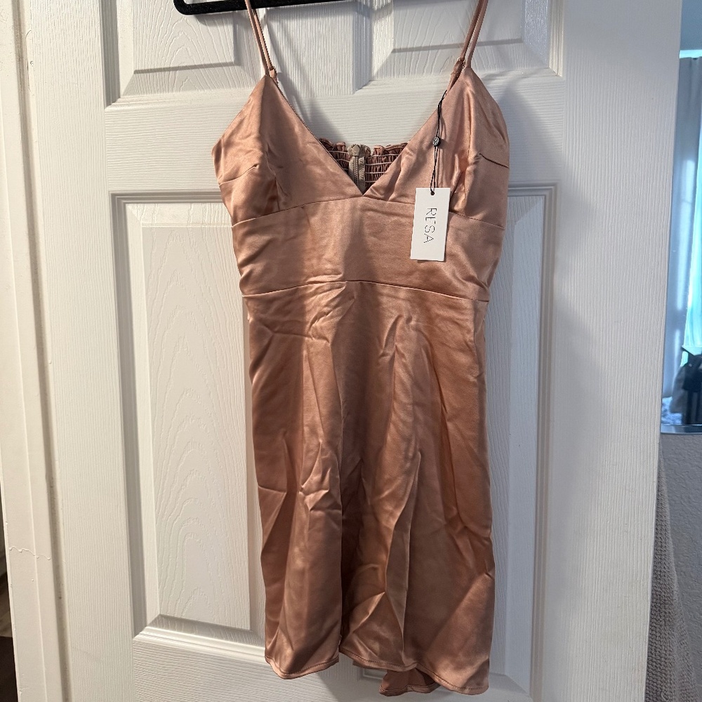 RESA satin mini dress